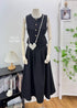 Casual Single Breasted Vest With Mid Length Skirts